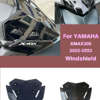 For YAMAHA XMAX300 Xmax 300 2022-2023 Motorcycle Front Screen Windshield Fairing Windshield Black Acrylic deflector