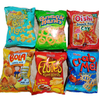 Combo 10 gói snack bim bim Oishi 32g mix vị Ăn Vặt - Food, Thức Ăn