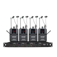 For Acemic EM-D04 four channel wireless in ear monitor system stage monitor bodypack microphone for stage performance teaching