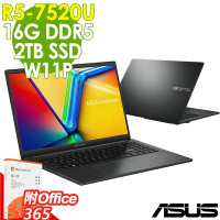 ASUS華碩 Vivobook GO 15 OLED E1504FA-0081K7520U (R5-7520U/16GB/2TB SSD/OFFICE365/W11升級W11P/15FHD)