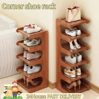 5/6/7/8 Layers Bamboo Shoe Rack Wooden Shoe Rack Shelves Organizer Storage Shelf Rack Space Saver