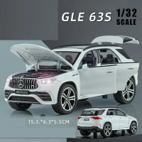 SUV Mercedes Benz GLE 63S Scale 1:32 Alloy Car Diecast Collection Car Mercedes GLE 63 S Model Car wi
