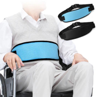 Wheelchair Seats Belt Adjustable Safety Harness Fixing Breathable Brace for the Elderly Patients Restraints Straps Support