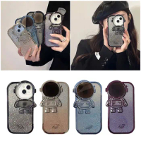 Suitable For Iphone 12 Promax Fashion Electroplating Glitter Powder Space Case Mous compatible with Iphone 13 Pro Max Case