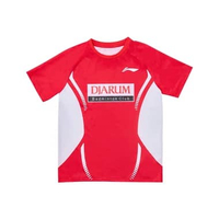 Jersey Badminton Djarum Premium Dry Fit Unisex Kaos Olahraga Quick Dry S Merah Hitam