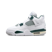【NIKE 耐吉】休閒鞋 Air Jordan 4 Oxidized Green GS 氧化復古綠 大童 女鞋 FQ8213-103