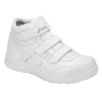 【asics 亞瑟士】CP302-100(CP302 高筒 輕量 安全防護鞋 工作鞋 防護鞋 塑鋼頭 3E寬楦 白)