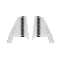 For Toyota Alphard 40 Series 2023+ Stainless Steel Car Styling Front Pillar Speaker Cover Interior Accessories