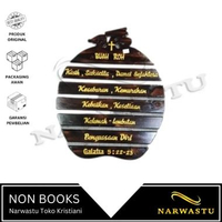 Hiasan Dinding Rohani Kayu Timbul - Buah Roh - KRN005