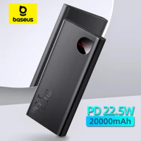 Baseus 22.5W Power Bank 20000mAh Portable Fast Charging Powerbank Type C PD Qucik Charge External Battery Charger For iPhone 15