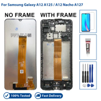 Competible For Samsung GALAXY A12 A125 A12 Nacho A127 LCD Display Touch Screen Digitizer Replacement Assembly 100% Tested