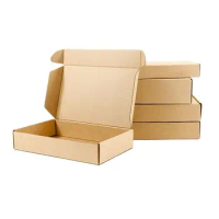 20cm,20pcs brown kraft paper postal boxes, Blank White kraft paper mailer box 3-layer corrugated box