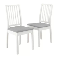 EKEDALEN 餐椅, 白色/orrsta 淺灰色