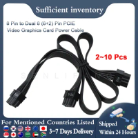 Well 2/10Pcs PCI Express 8Pin to Dual 6+2Pin PSU Cable GPU 8 Pin 1 to 2 Spliter For Corsair CX850M C