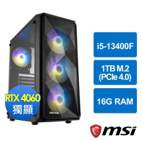 微星B760平台[天啟鬥士]i5-13400F/16G/RTX 4060/1TB_M2