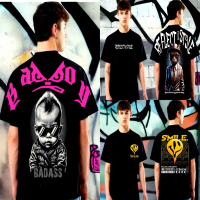 KAOS T-SHIRT DISTRO | KAOS BADBOYS SMILE TULISAN DAN KARAKTER KEREN KAOS TRENDI  | KAOS KARAKTER PRE