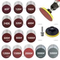 30/15PCS Car Detailing Headlight Restoration Kit Wool Pad Waxing Sponge Interface Pad Auto Light Sanding Polishing Washing Clean