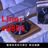 【台灣公司保固】黑膠唱片機家用老式唱盤機復古留聲機實木一體式內置音響送禮擺件