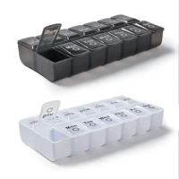 Detachable Medicine Box 7 Days Pill Organizer Portable Weekly Pill Box Case Pillbox Drugs Tablets Vitamins Container Pastillero