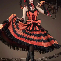 CosAn Anime Date A Live Tokisaki Kurumi Cosplay Costume Gorgeous Sweet Uniform Dress Activity Party Role Play Clothing