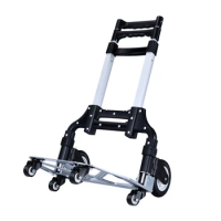 Kata aluminum alloy trolley folding portable shopping cart home trailer small trolley loading shopping cart trolley