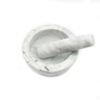 Marble Home Accessories Kitchenware Garlic Marble Mortar And Pestle Household Grinder