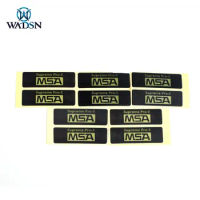 WADSN 5set /Pack Airsoft Sordin Headset MSA Sticker 43*13mm Shooting Headphone Supreme Pro-X MSA Stickers for Hi-Threat Tier