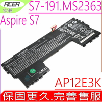 ACER 電池原裝 宏碁 電池 ASPIRE AP12E3K S7 S7-191 11CP5/42/61-2 S7 191 11CP3/65/114-2 MS2363