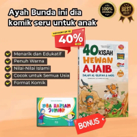 KOMIK 40 HEWAN DALAM AJAIB DALAM AL-QUR’AN BONUS (Doa Harian Junior)…….. /kategori buku cerita anak 