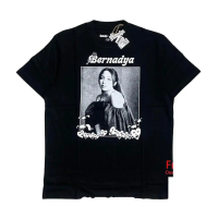 Baju-T, Bernadya Vindes, Hitam, Barangan Berniaga, Baju Yap Shing Xuen, 200 GSM, Kapas Tulen Lengan