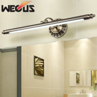 Europe Red Bronze Bathroom Lamp Mirror Cabinet Bedroom Dresing Room Makeup Wall Light Led 8W 500mm Retro Picture Lighting