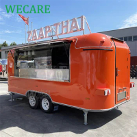 WECARE Barra Movil Smoothie Trailers Mobile Coffee Shop Waffel Cart Fast Food Truck Fully Equipped