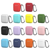 Soft Silicone Protective Case For Apple Airpods 1/2 Bluetooth Wireless Earphon Cover For Air pods 2/Airpods2 Box case
