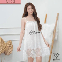 Dijual_Lingerie Seksi Lingeries Linjeri Sexy Big Size Jumbo Transparan - Putih