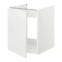 kabinet dasar utk wastafel/pintu, putih, 60x62x75 cm