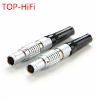 TOP-HiFi 1pair Gold Plated Male headphone Pin for DIY Focal Utopia Cable Connectors ADAPRER