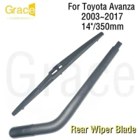 Rear Wiper Blade For Toyota Avanza 14"/350mm Car Windshield Windscreen Rubber 2003 2004 2005 2006 2007 2008 2009 2010 2011 2017