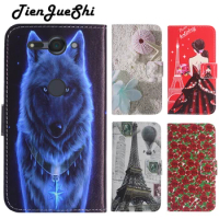TienJueShi Fashion Flip Protect Leather Cover Shell Wallet Etui Skin Silicone Case For Sony Xperia XZ2 Compact