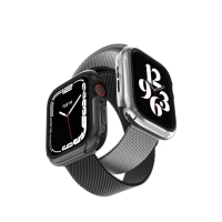 【MAGEASY】Apple Watch 9/8/7 41mm Odyssey Glossy Edition 奧德賽金屬手錶保護殼(通用最新S9)