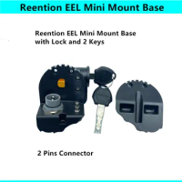 Reention PLA0325 PLA0238 PLA0239 PLA0378 PLA0379 EEL E-bike Battery Plate Connector Plug Bracket Holder Mount Base Mount Lock