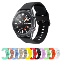 20mm 22mm Silicone Strap For Samsung Galaxy 3 41mm 45mm Sport Replacement Bracelet For Galaxy 42mm 46mm/Gear S2 S3/Active 2 Band