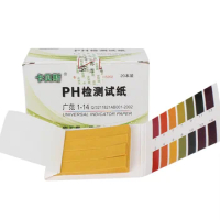 80 sheets/set of test paper PH color aquarium fish tank paper strip color card water quality detection