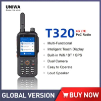 UNIWA-T320 Walkie Talkie 2.4Inch Android 7 Smartphone Celular POC Tempo real Desbloqueio1GB+8GB MT6737 3500mAh Battery 4G Phone