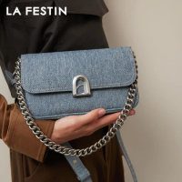 LA FESTIN Original Bags for Women New Luxury Handbags Chain Bag Small Shoulder Bag Ladies Bag Crossbody Bag A-line Door Bag