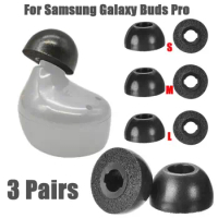 For Samsung Galaxy Buds Pro Soft Replacement Memory foam Earplugs Black Anti-Slip Noise Reduction Ear Pads Earphone Accessories