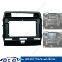 For 2007-2015 TOYOTA LAND CRUISER (10.1INCH)Car Radio Fascias Android GPS MP5 Stereo Player 2 Din Head Unit Panel Dash Frame