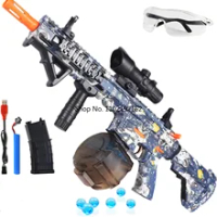M416 Sniper Rifle Toy Gun 2 in 1 Electric Manual Gel Blaster Splatter Ball Bullet CS Outdoor AirSoft Submachine For Boy Adults