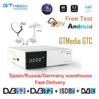 GTmedia GTC Android 6.0 TV BOX DVB-S2/T2/Cable/ISDBT Amlogic S905D 2GB RAM 16GB ROM