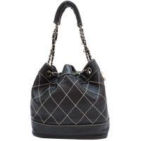CHANEL 香奈兒【再降價】黑色 羊皮 手提包 銀扣 (無卡) 【二手名牌BRAND OFF】