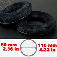 Thick Velour Velvet Ear Pads Cushion For Beyerdynamic AKG Sony Denon Headphone - 60 65 70 75 80 85 90 95 100 105 110 115 mm